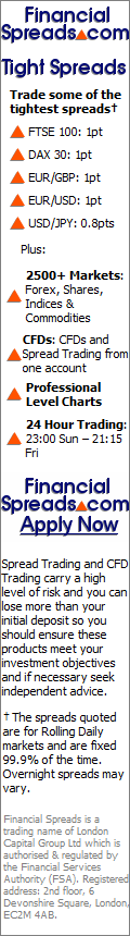 Financial Spreads:  Spread Trading and CFDs